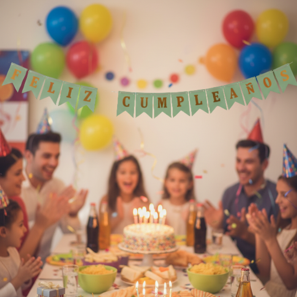 Cartel de "Feliz Cumpleaños"