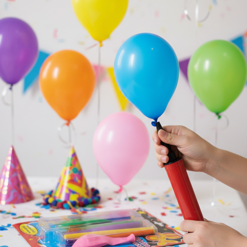 Paquete de Globos Inflador Manual