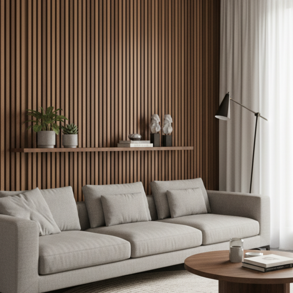 Wall Panel Marrón Oscuro