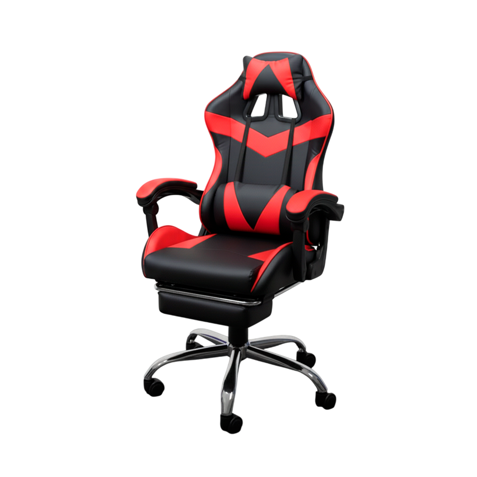 Silla Gamer Metal con Reposapiés
