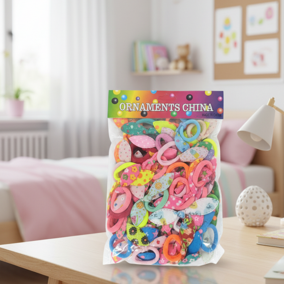 Set de Ligas "Moños" para Cabello