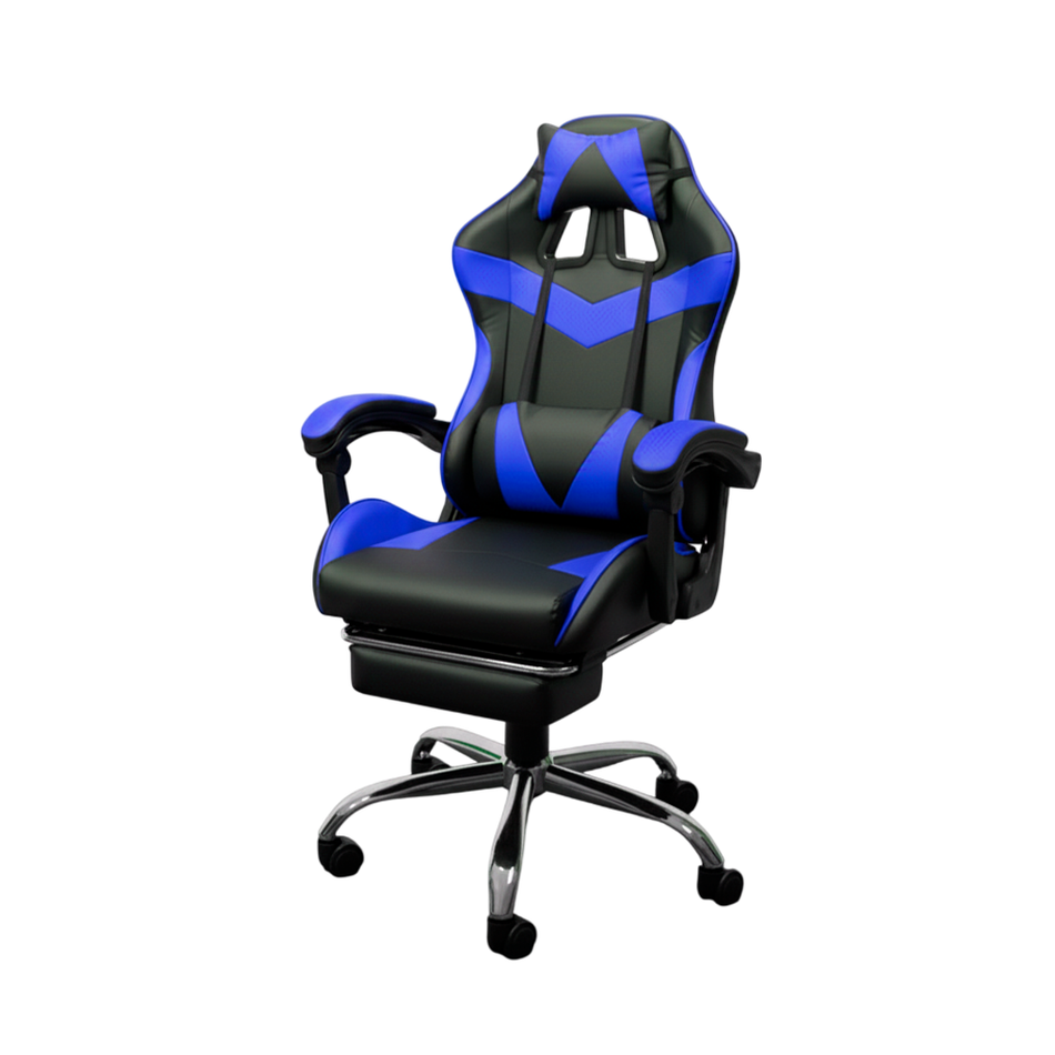 Silla Gamer Metal con Reposapiés