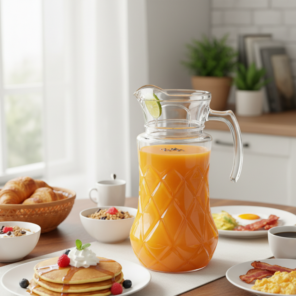 Jarra de Vidrio con Tapa