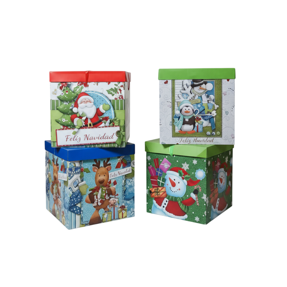 Caja de Regalo Modelo Navidad