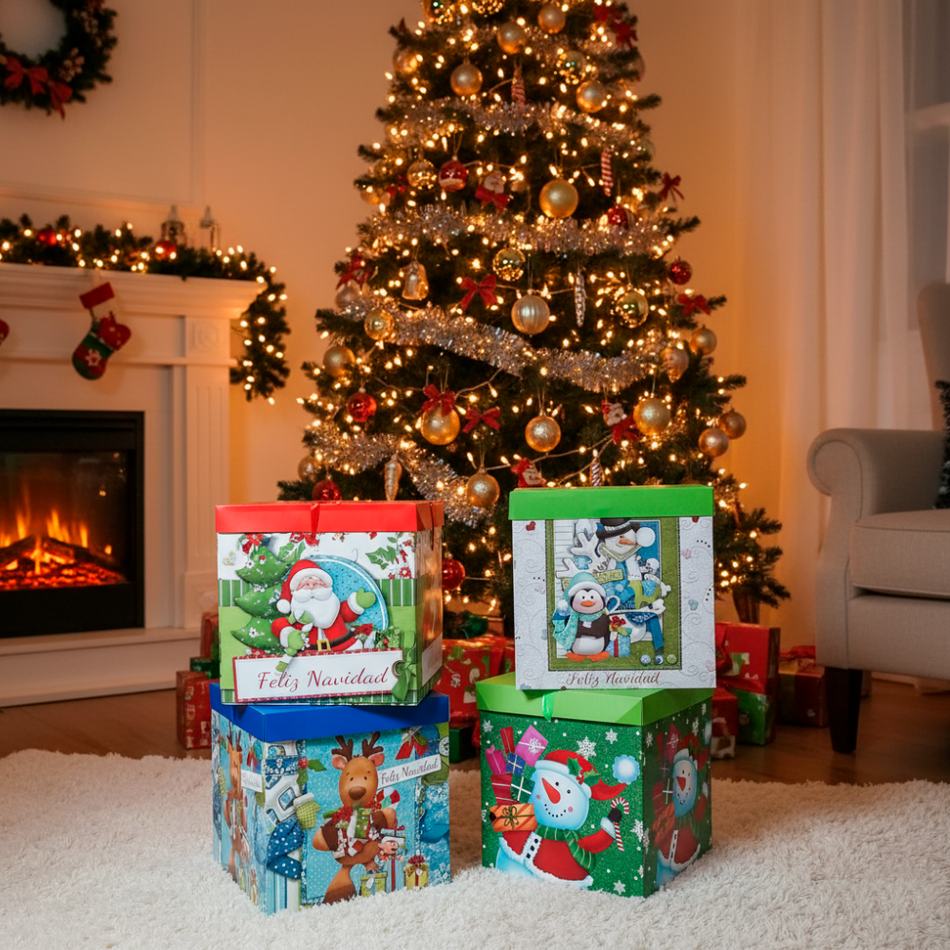Caja de Regalo Modelo Navidad