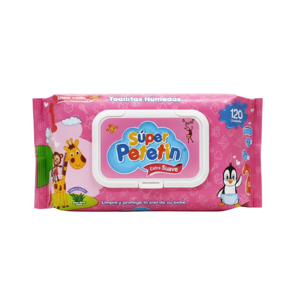 Pañitos Húmedos Super Petetín - 120 unidades