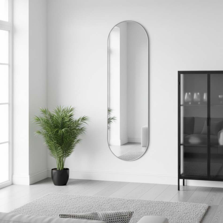 Lámina de Espejo Ovalado