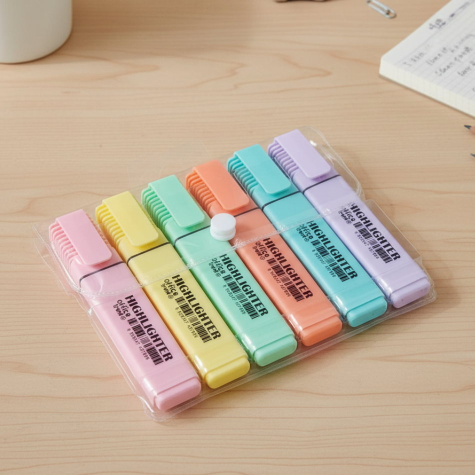 Set Resaltador de 6 unidades