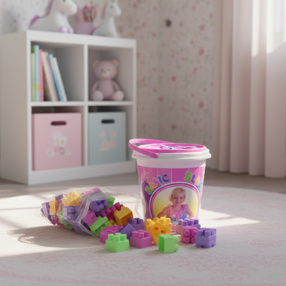 Juguete Dinámico - Balde 32 piezas