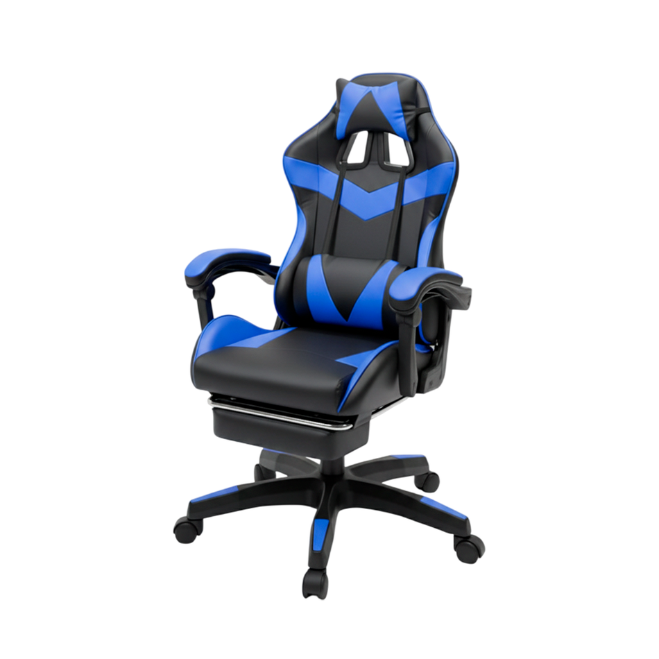 Silla Gamer PVC con Reposapiés