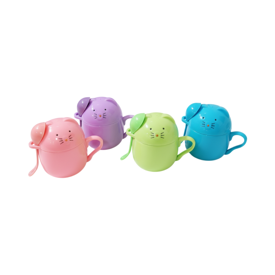 Taza + Cuchara Niños de Diseño Gato