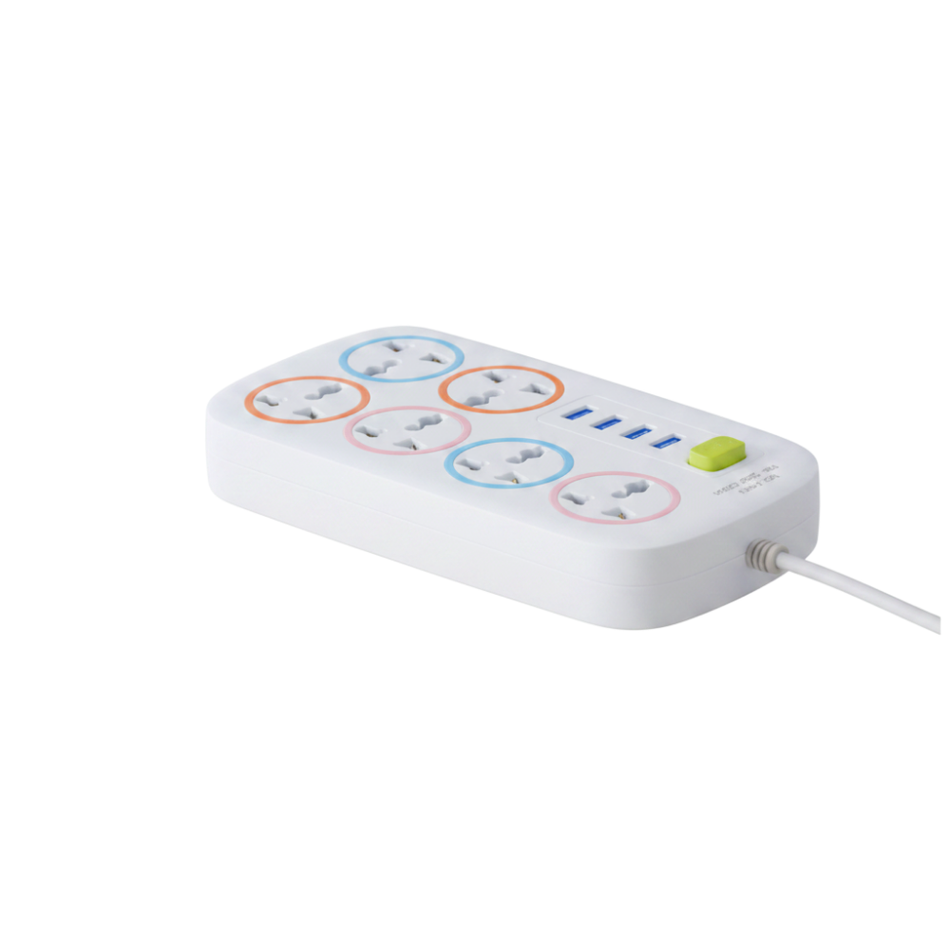 Regleta Tomacorriente con Entrada USB