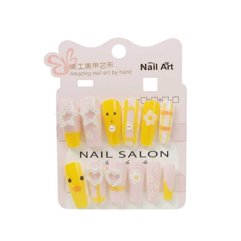 Set de Uñas Amarillas