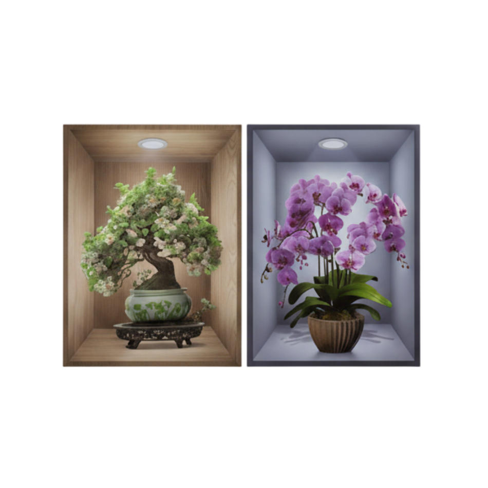 Sticker Decorativo Flores 3D