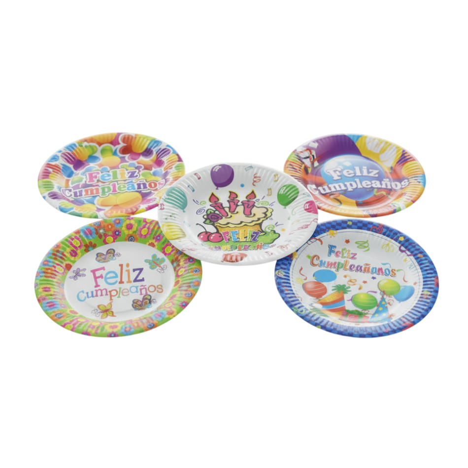 Platos de Diseño "Feliz Cumpleaños"