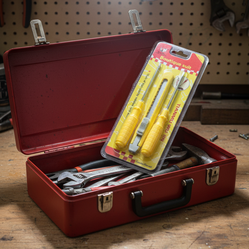 Set de 3 Herramientas Destornillador y Cuter