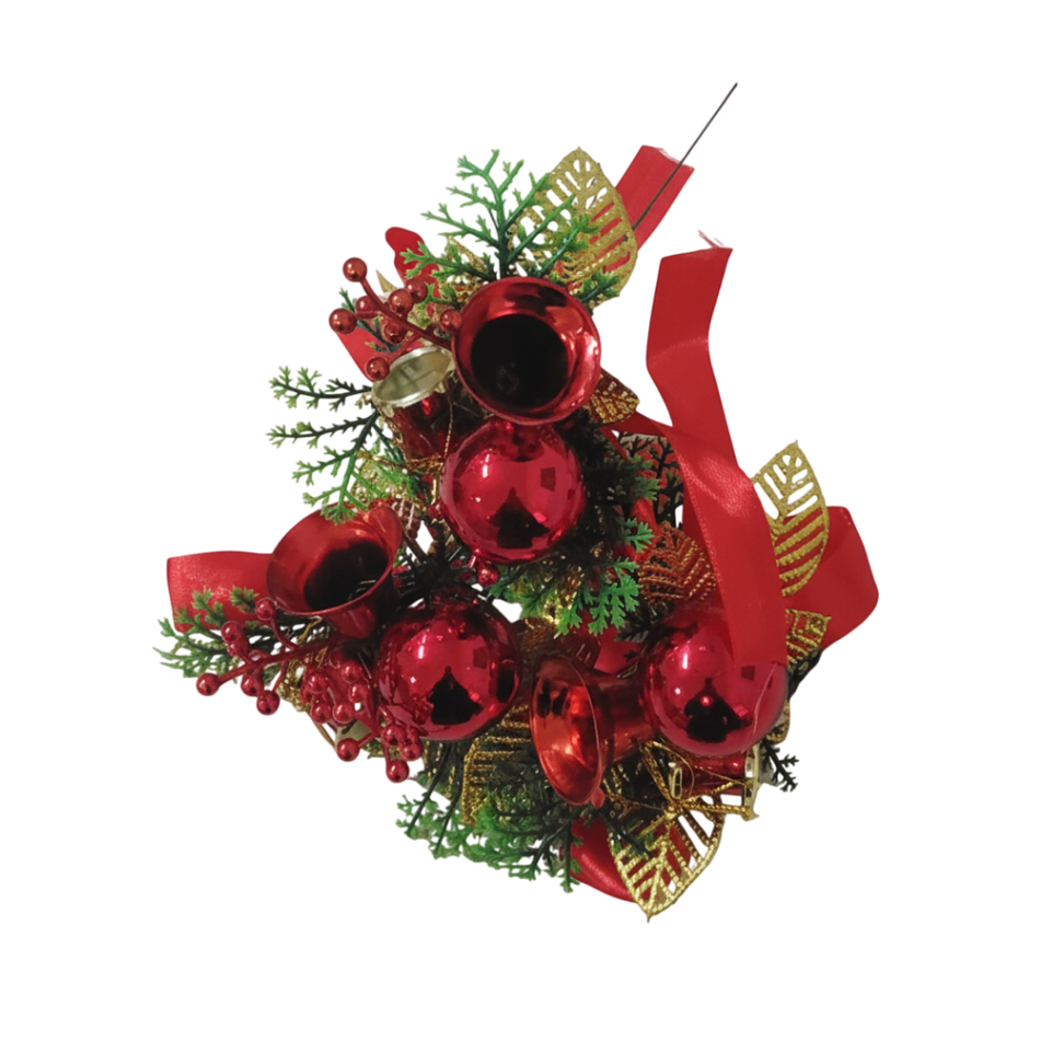 Adorno Rojo de 12 Unidades