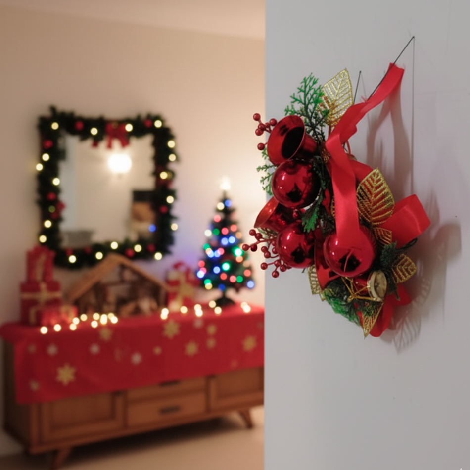 Adorno Rojo de 12 Unidades