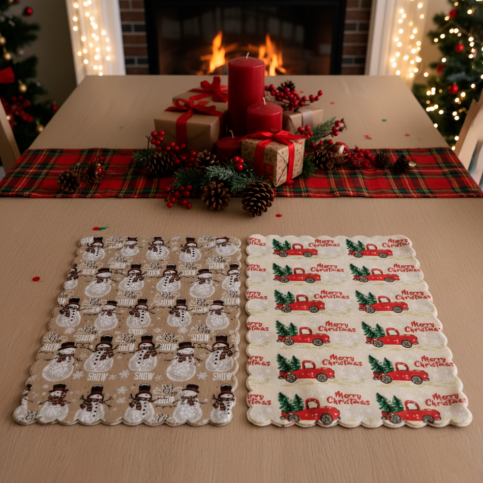 Set Individuales Diseño Navidad