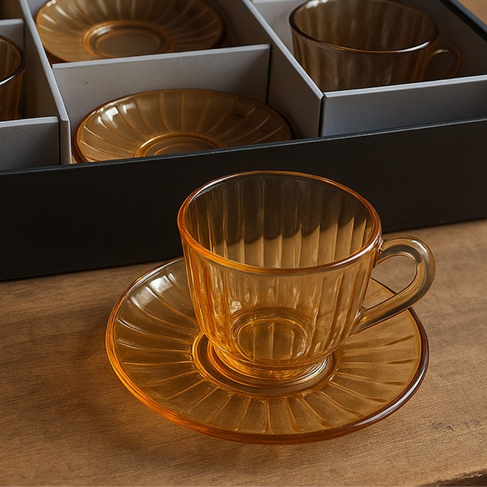 Set 6 Tazas con 6 Platos