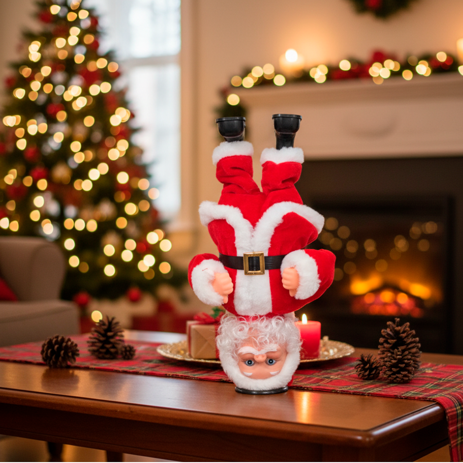 Adorno Papa Noel Acróbata Musical