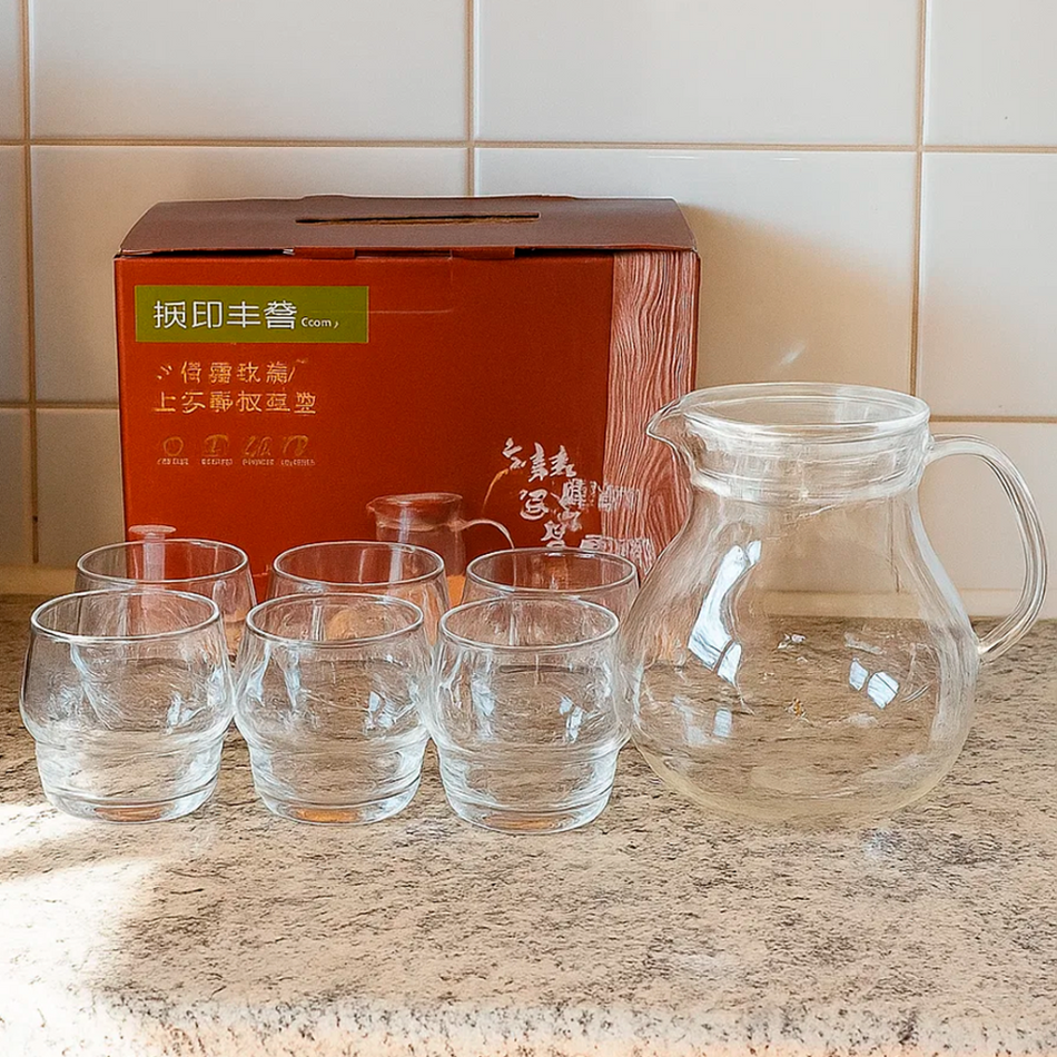 Jarra con Vaso 7 piezas