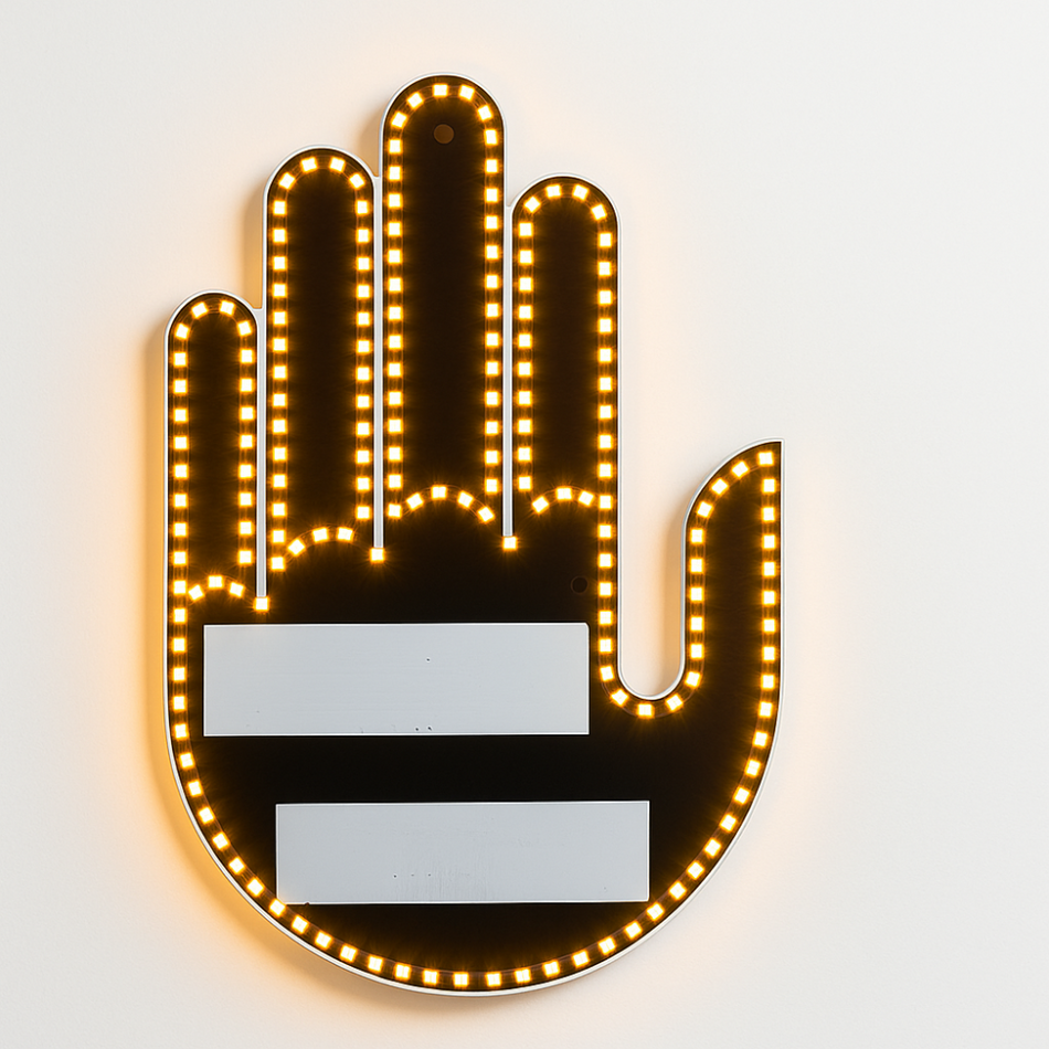 Mano de Luz LED con Gestos Luminoso para Auto con Control