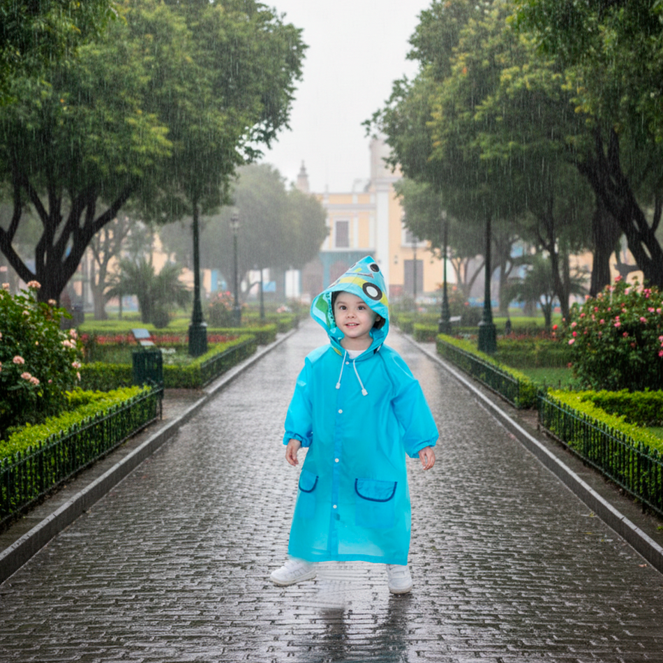 Poncho Impermeable de Diseño Niños